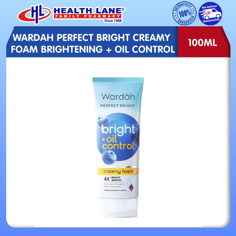 WARDAH PERFECT BRIGHT CREAMY FOAM BRIGHTENING + OIL CONTROL (100ML)